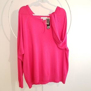 Liz Claiborne's size to 2X pink sweater
